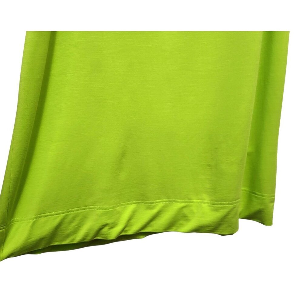 GANNI Green Lyocell Jersey Dress Lime Popcicle Maxi - Picture 6 of 11